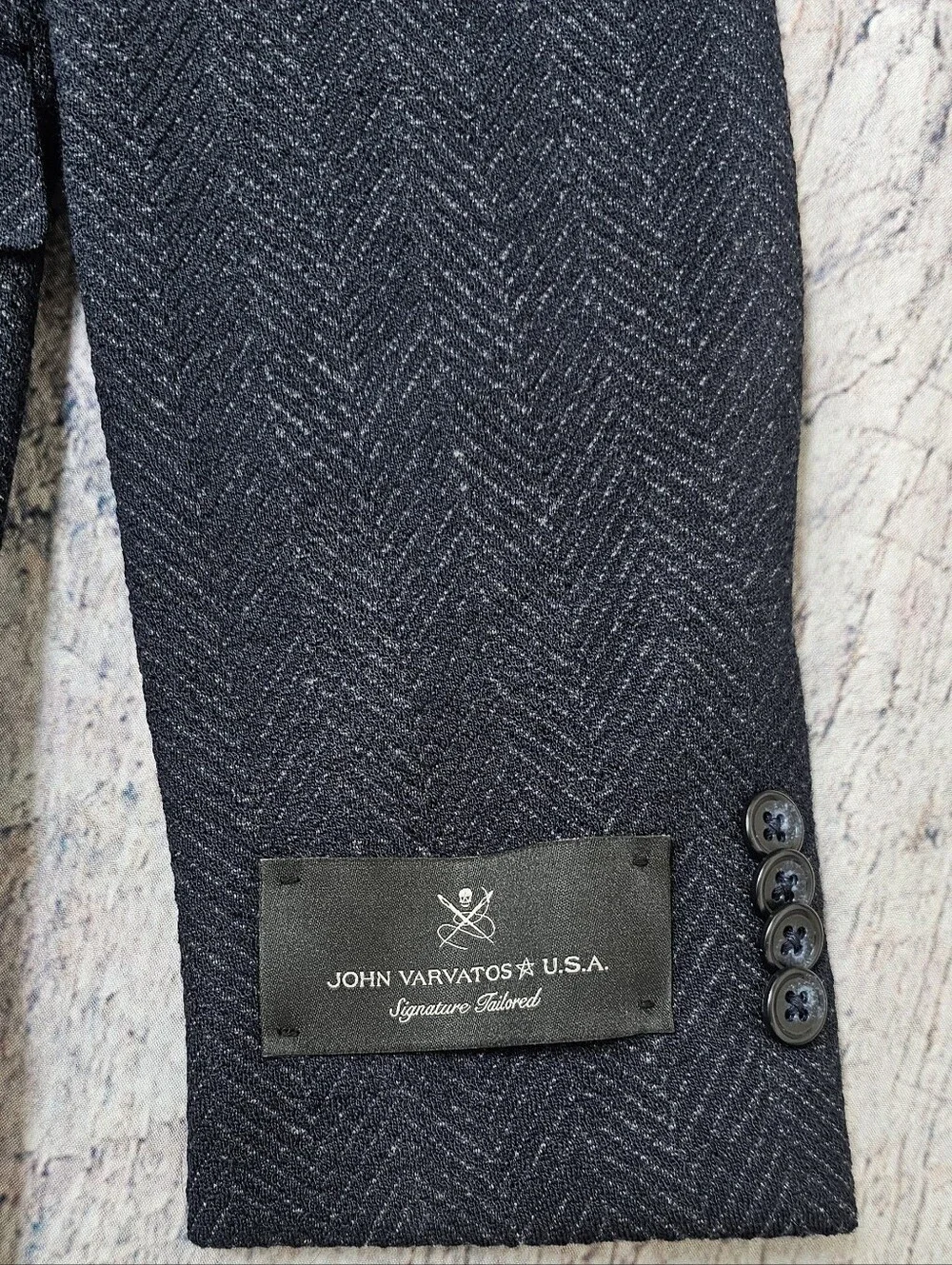 John Varvatos Varick Sport Coat Blazer Jacket Men's Size 48R Navy NWT $595